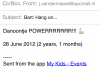 E-mail event